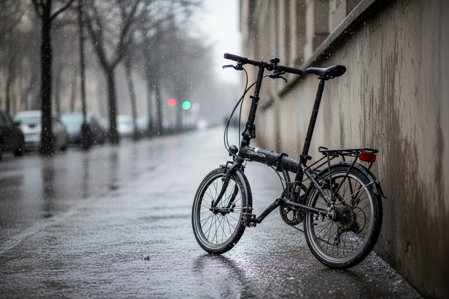 Faltrad bei Regen und Streusalz: Schutz und Pflege im Alltag