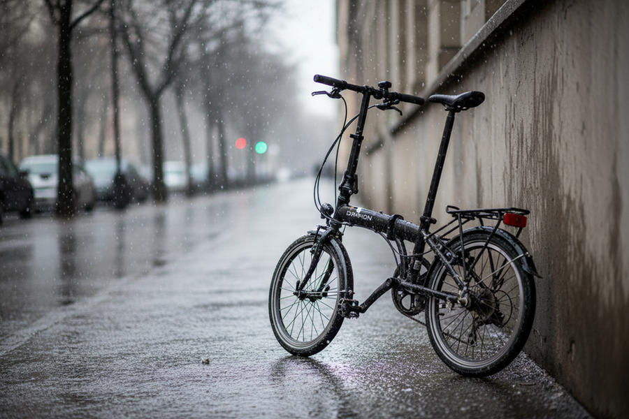 Faltrad bei Regen und Streusalz: Schutz und Pflege im Alltag